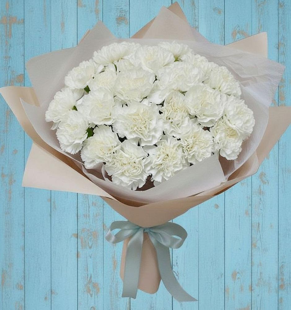 Букет цветов из: Гвоздики в Красноярке