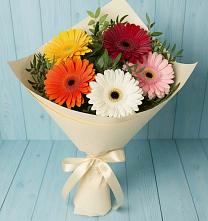 Букет цветов из:  Герберы #REPLACE_PRED# Красноярке