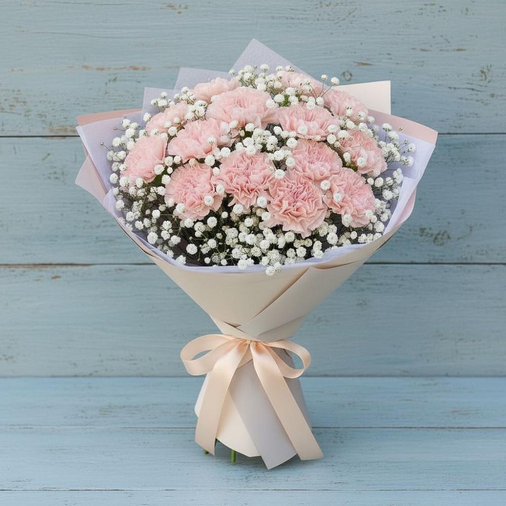 Букет цветов из: Гвоздики в Красноярке