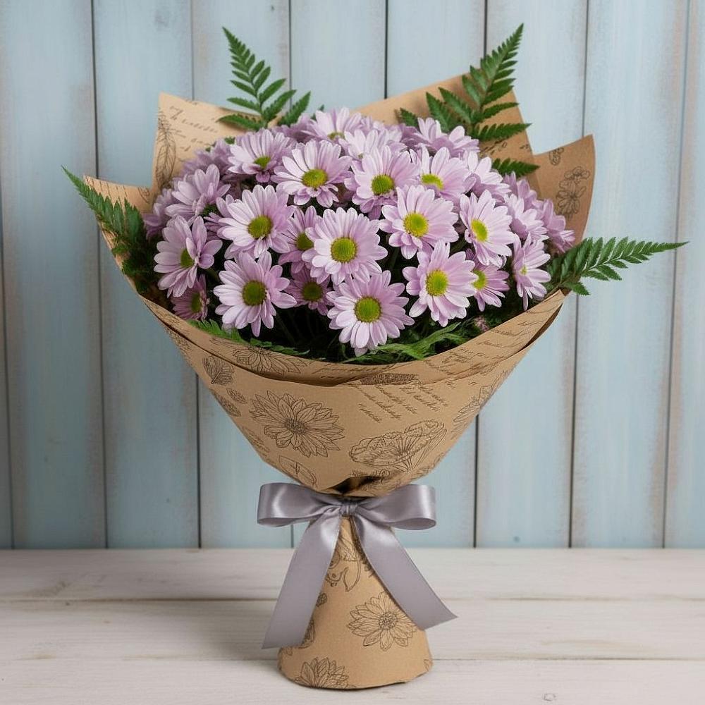 Букет цветов из: Хризантемы в Красноярке