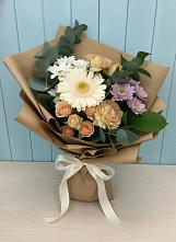 Букет цветов из:  Герберы и Хризантемы в Красноярке