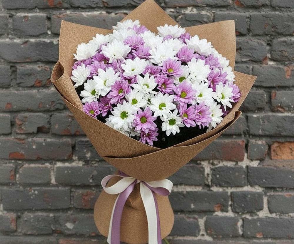 Букет цветов из: Хризантемы в Красноярке