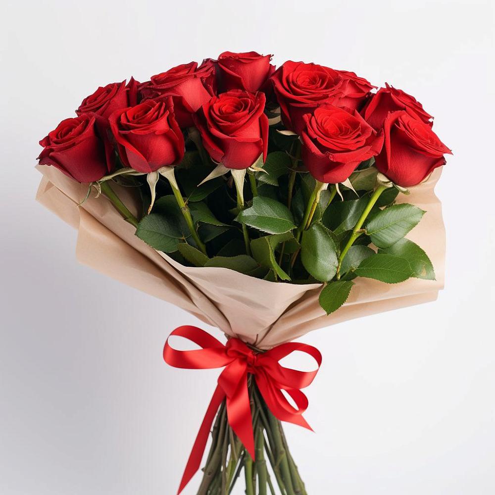 Букет 11 Красных роз Эдлесс Лав в Красноярке